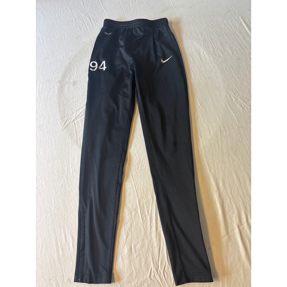 Nike Track Pants Kids M Black Excellent Dri-FIT 94 Graphic Tapered Joggers